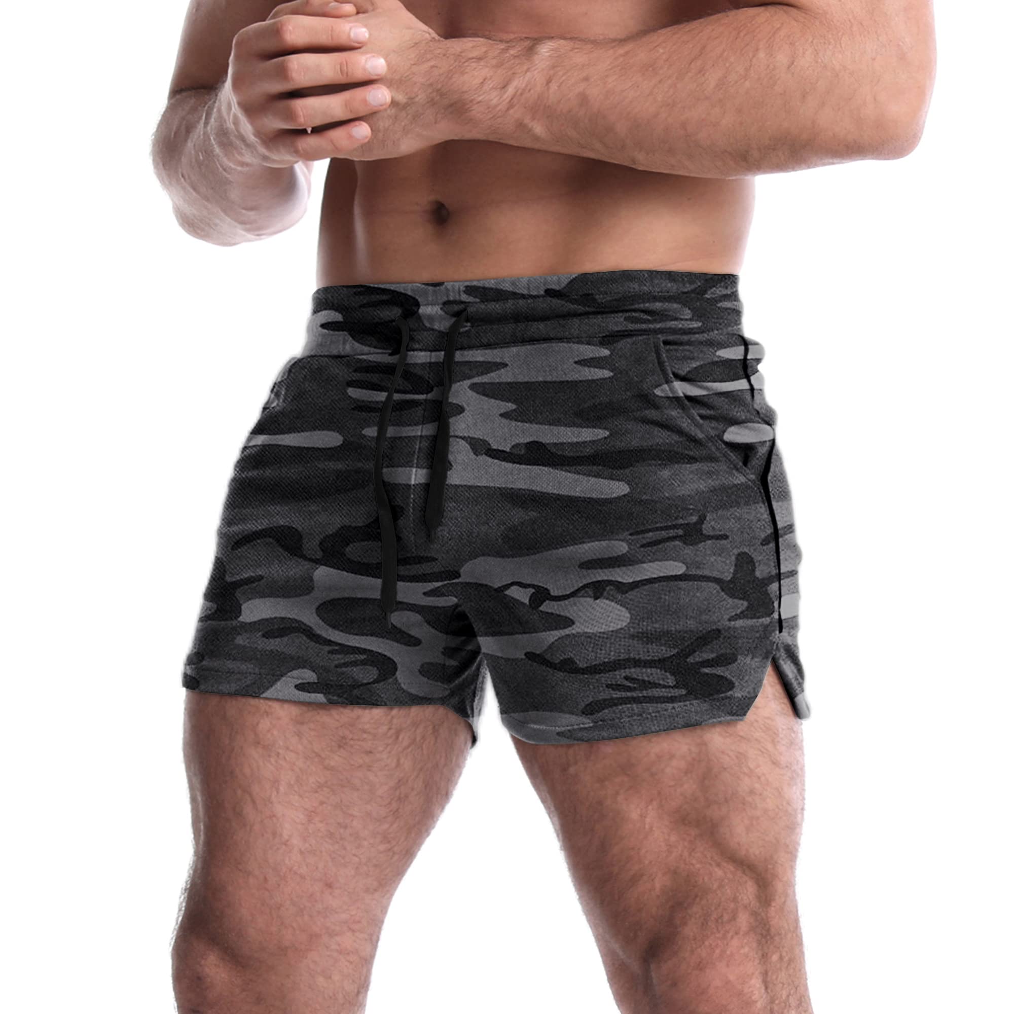 EVERWORTH Men's 5 Inch Inseam Workout Shorts - Quick Dry Athletic Gym Shorts for Bodybuilding, Running & Training - Lightweight Breathable Casual Shorts for Men - Perfect for Gym, Jogging & Summer Outdoor Activities