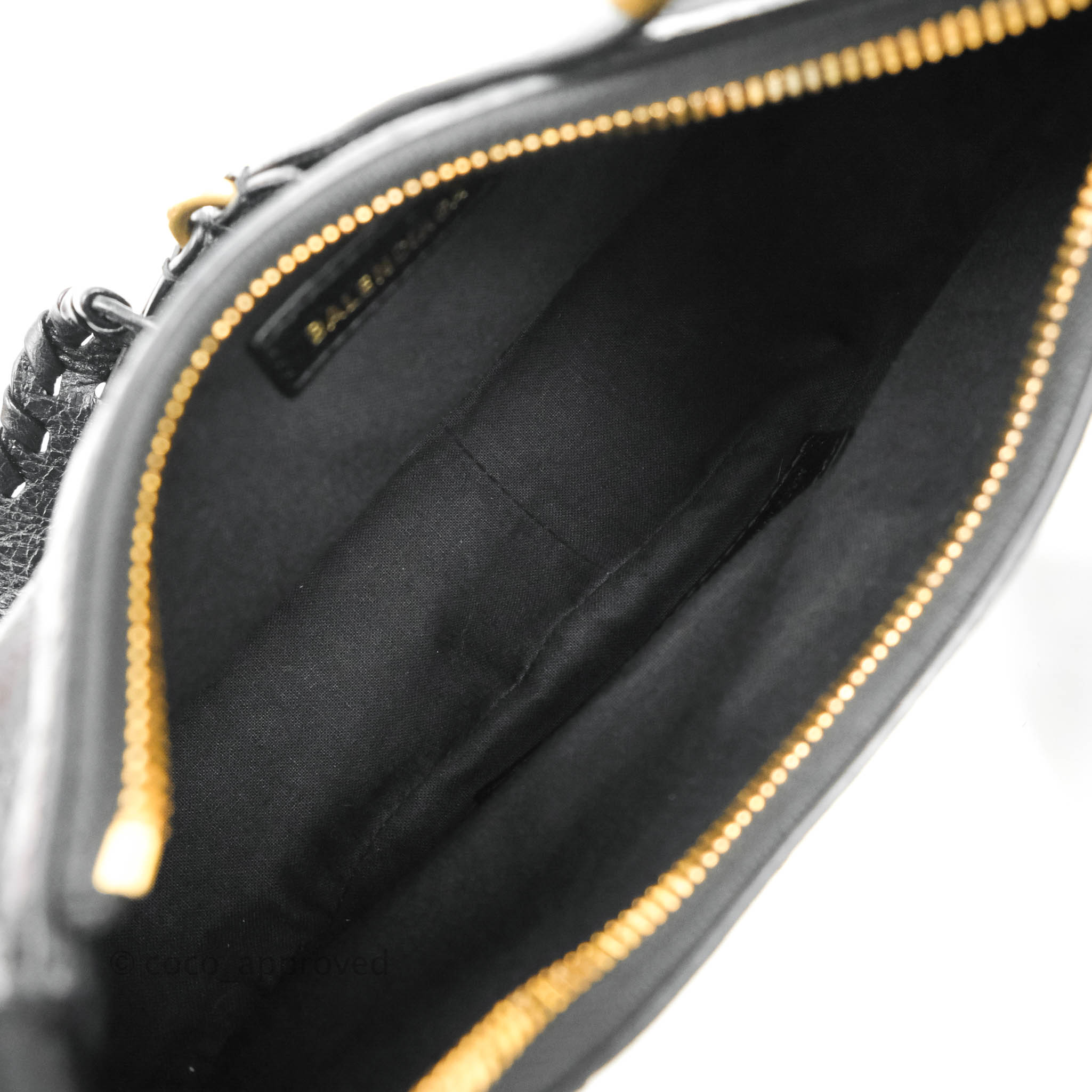 Balenciaga Le Cagole Shoulder Bag in Black Calfskin with Gold Hardware - Luxury Crossbody Purse for Women, Perfect for Night Out, Date Night & Party