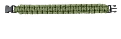 Military Survival Paracord Bracelet (9 Inches, Black) - Tactical Outdoor Gear for Camping, Hiking & Emergency Preparedness