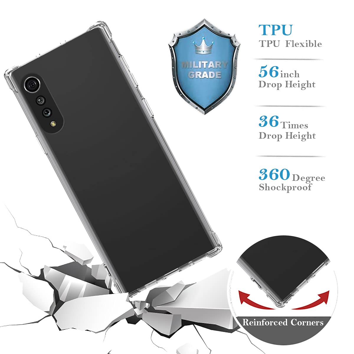 Custom LG Velvet 5G Phone Case - Personalized Photo/Text/Name - Anti-Scratch Shock-Resistant Clear TPU Protective Cover | Perfect for Daily Use, Travel & Gift Giving