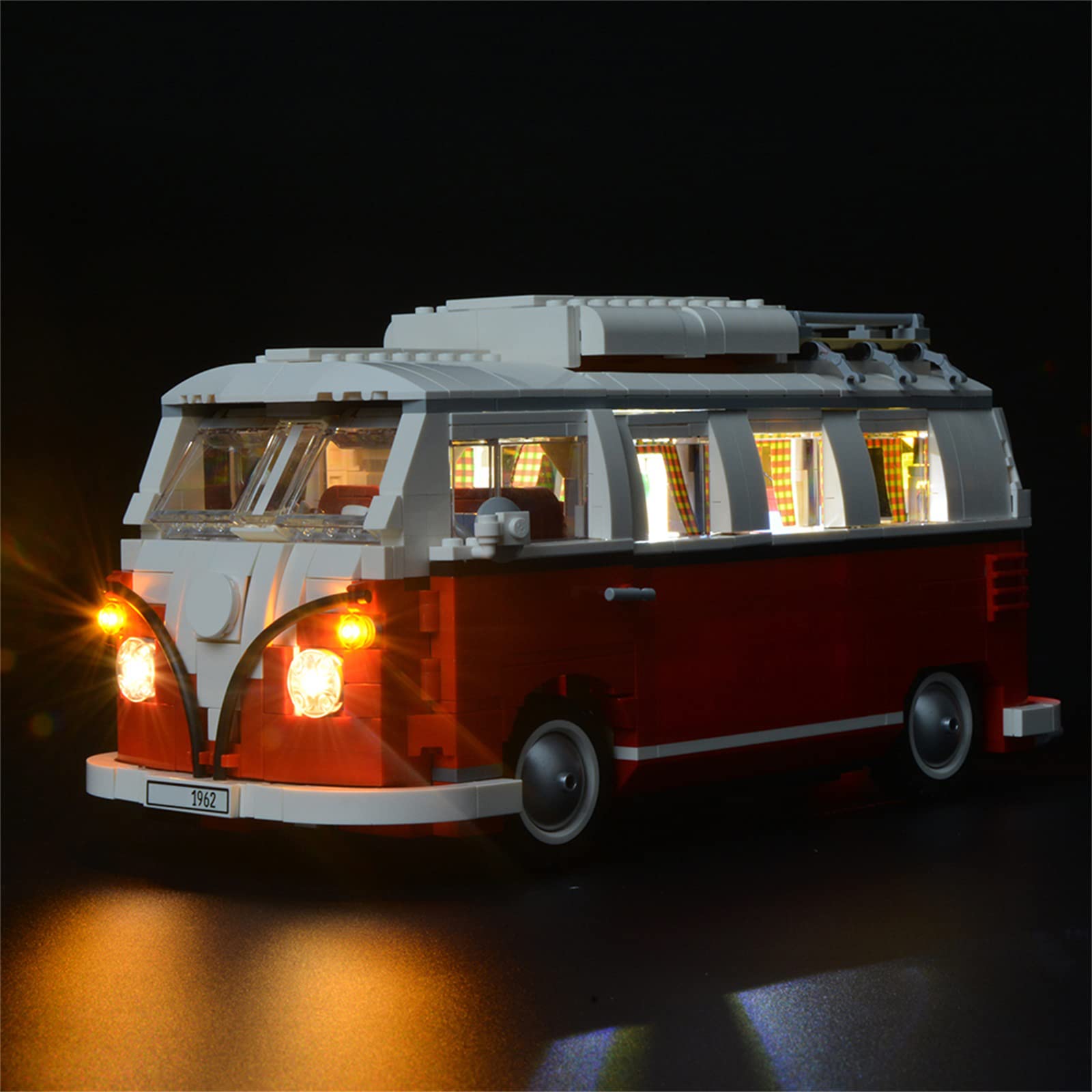 BRIKSMAX LED Light Kit for Volkswagen T1 Camper Van - Compatible with Lego 10220 Model (Building Model Not Included) - Perfect for DIY Lego Lighting Projects and Home Decoration