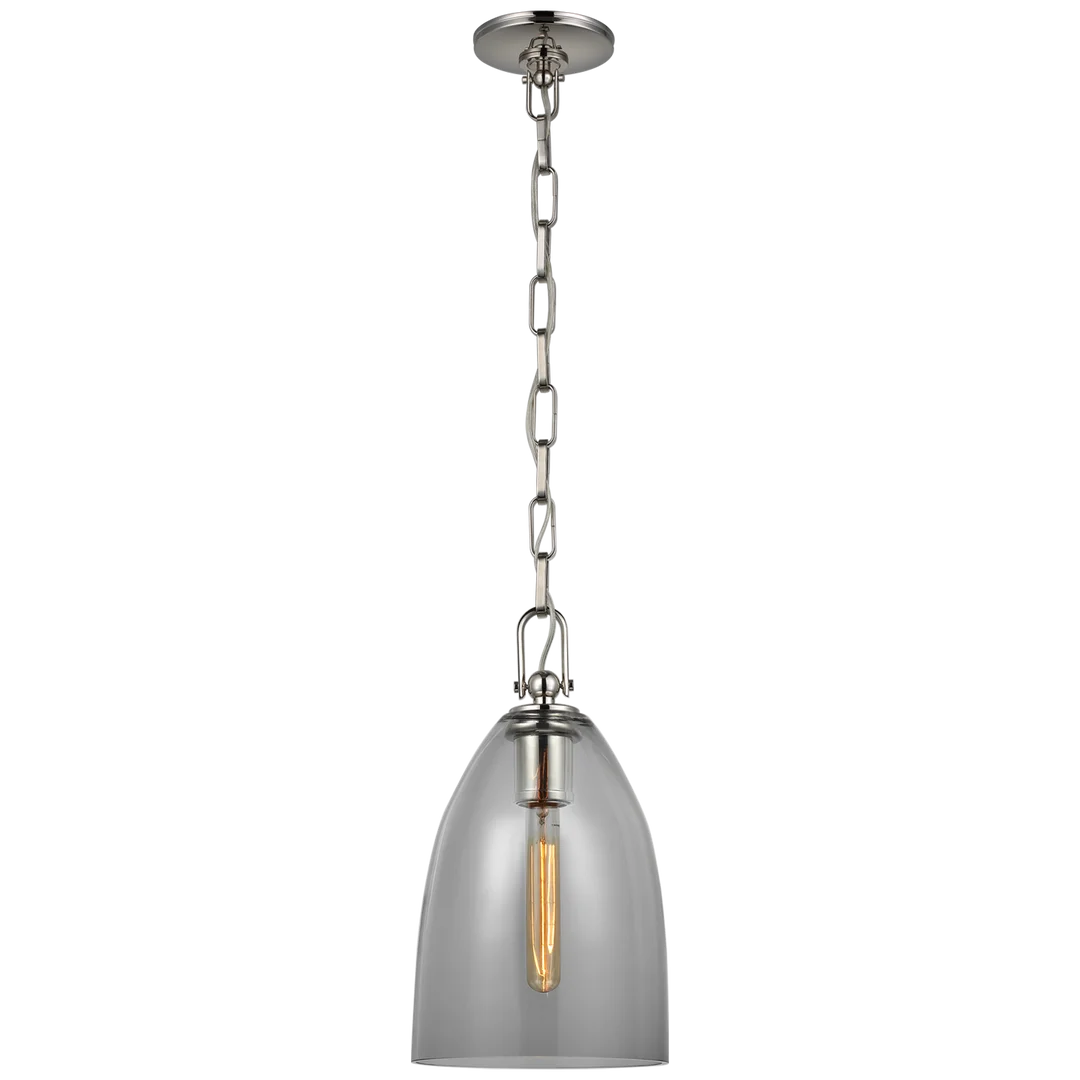 Andreas Medium Pendant Light Fixture - Modern Glass Ceiling Lamp for Dining Room, Kitchen Island & Living Room Decor