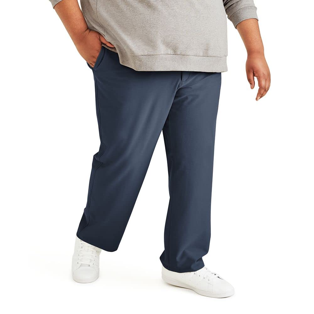 Dockers Men's Comfort Chino Straight Fit Smart 360 Knit Pants for Office & Casual Wear - Regular & Big & Tall Sizes Available - Perfect for Business, Travel & Everyday Comfort