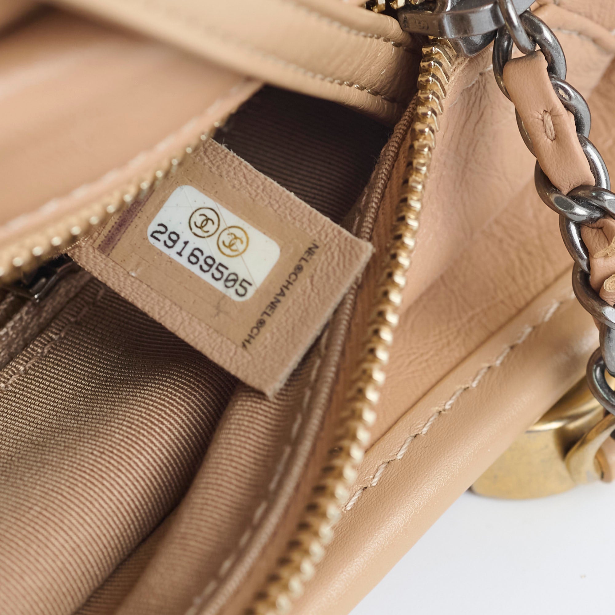Chanel Small Chevron Gabrielle Bag in Beige | Luxury Crossbody Handbag for Women | Perfect for Everyday Use, Parties & Special Occasions