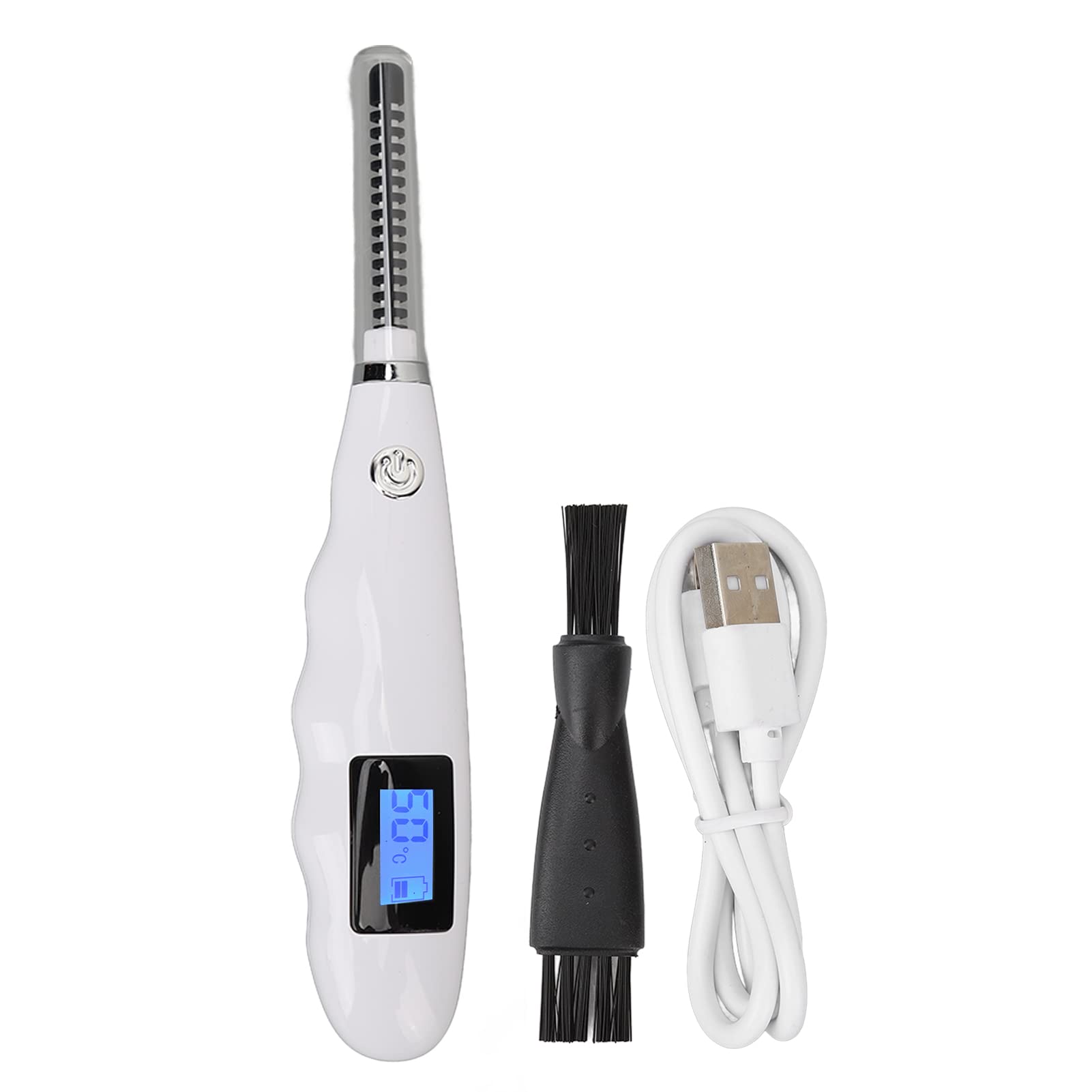 EXCLUZO Heated Eyelash Curler - Electric Lash Curler with Temperature Control, Safe & Long-Lasting for Beautiful Curled Lashes | Perfect for Home Use, Travel & Professional Makeup
