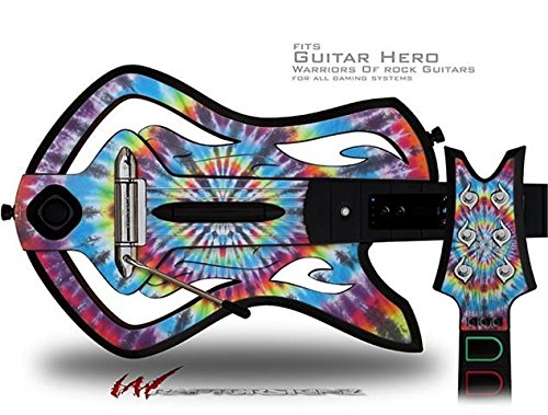Tie Dye Swirl 100 Decal Skin for Warriors of Rock Guitar Hero Guitar - Vibrant Custom Design (Guitar Not Included) | Perfect for Gaming Sessions & Rock Music Lovers