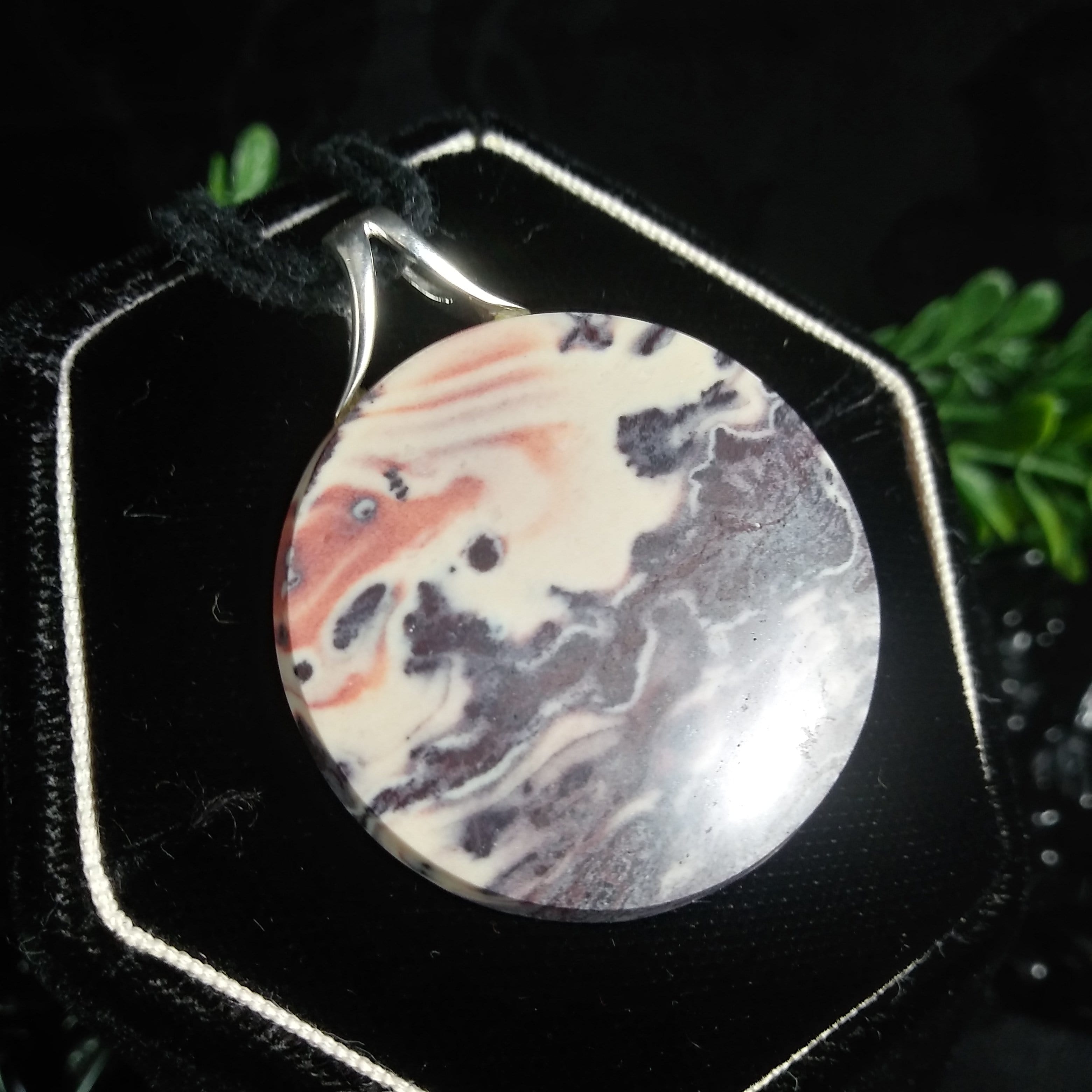 Handcrafted Sterling Silver Jasper Gemstone Pendant (10.4g) - Elegant Jewelry for Women, Perfect Gift for Birthday & Anniversary