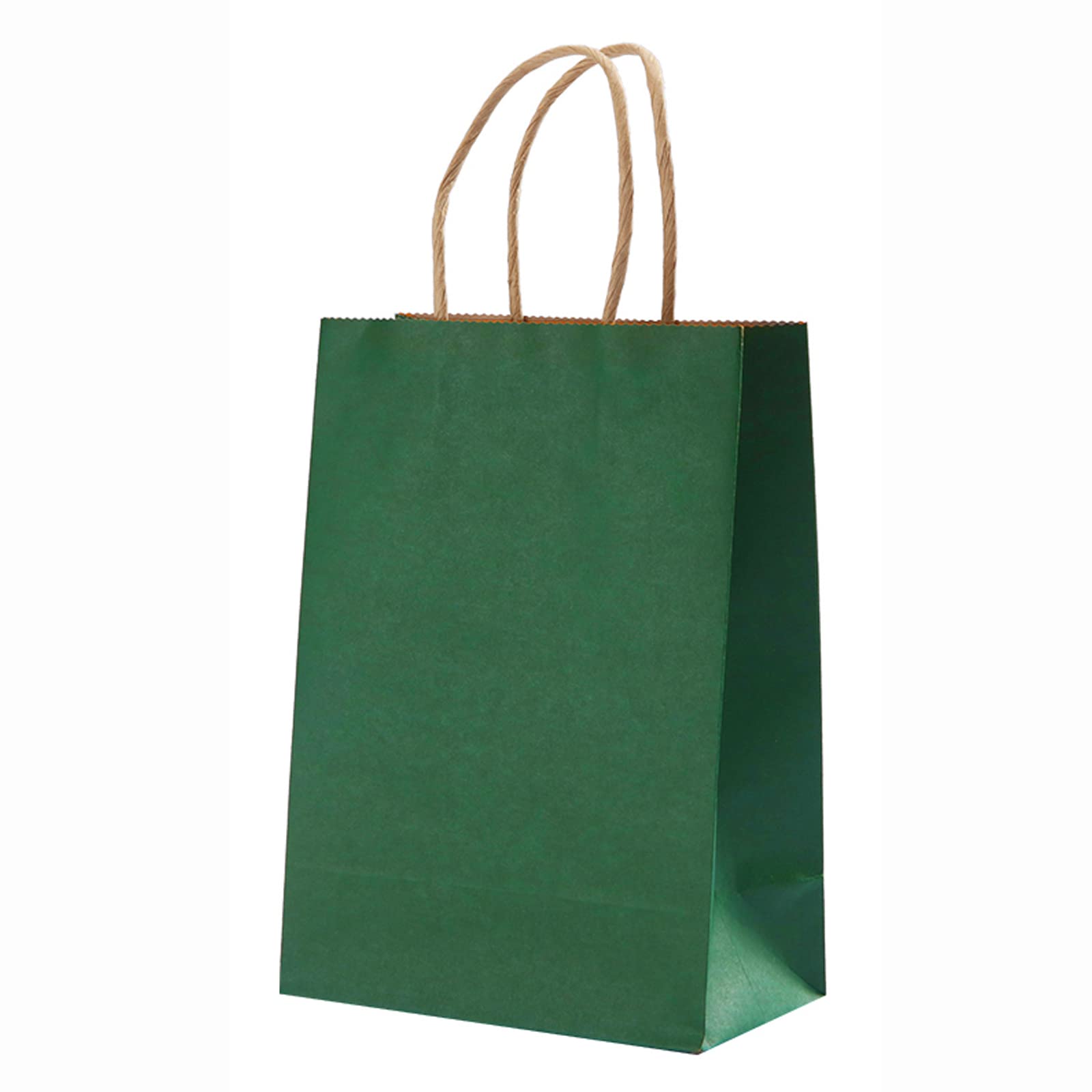 100 Pcs Eco-Friendly Kraft Paper Bags with Handles - 6x3x8 Inches Brown Shopping Bags for Retail Stores, Restaurants, Takeout, Grocery, Bakery, Gift Wrapping & DIY Crafts - Perfect for Parties, Weddings & Farmers Markets
