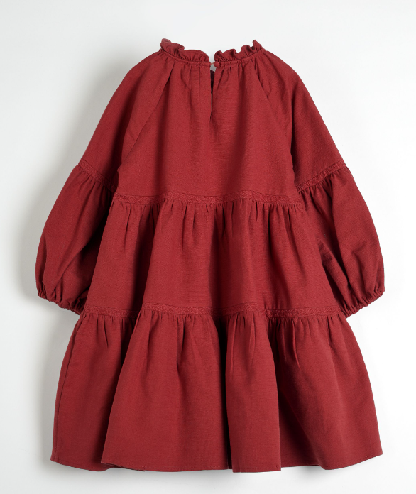 CERA UNA VOLTA MAOLA Dress for Girls (2-12 Years) - Elegant Floral Party Dress for Birthday, Easter & Special Occasions