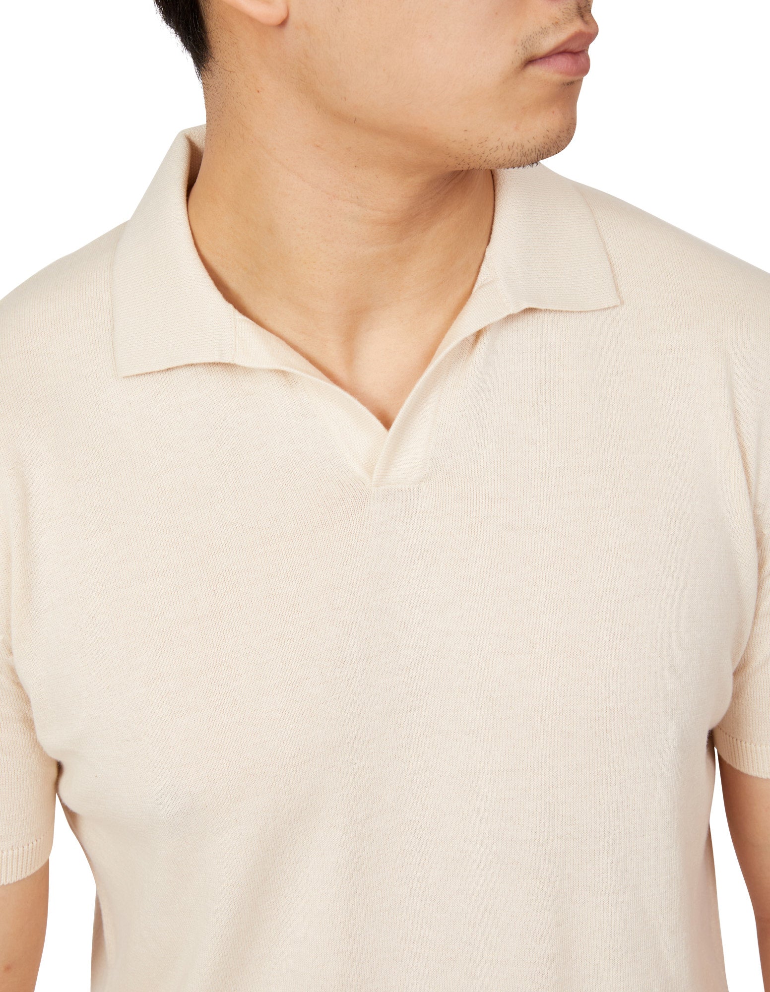 BEAUCAIRE Ultra Fine Cotton Buttonless Polo Shirt for Men - Soft Breathable Casual Wear - Perfect for Office, Golf & Summer Outings