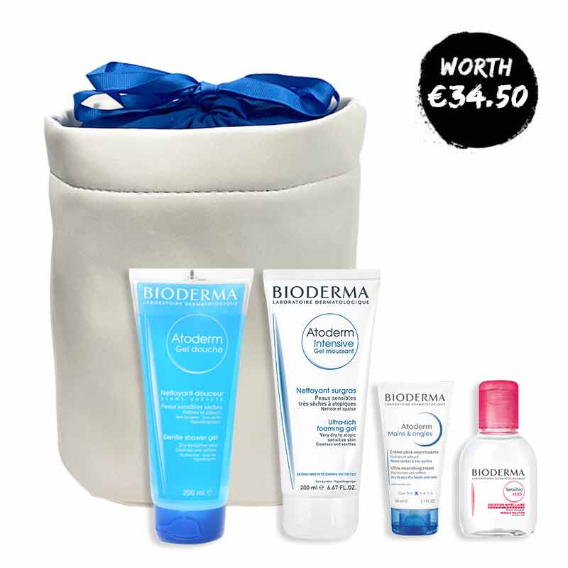 Bioderma My Daily Routine For Dry and Atopic Skin - Gentle Skincare Set for Sensitive Skin Care - Perfect for Daily Hydration and Eczema Relief