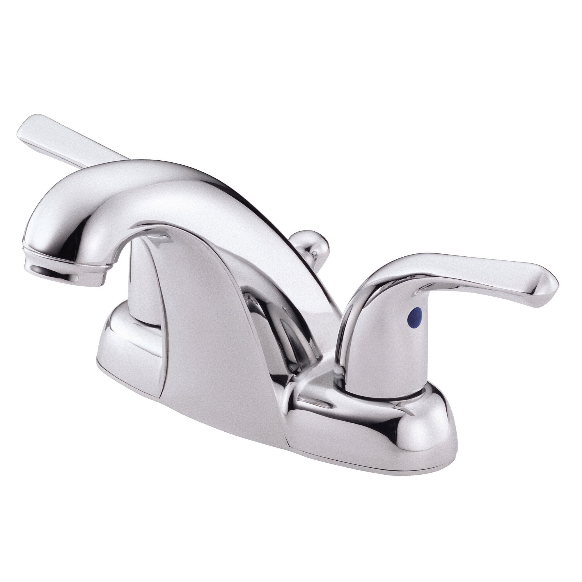 Danze Melrose Chrome 2-Handle Center Set Bathroom Sink Faucet with Pop-Up Drain - Perfect for Modern Bathroom Vanities and Powder Rooms