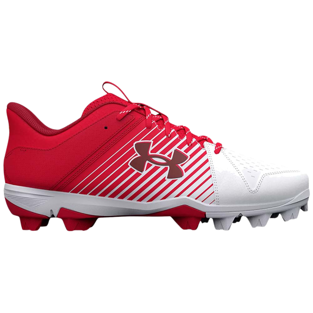 Under Armour Men's UA Leadoff Low RM Baseball Cleats - Lightweight & Durable Red Shoes for Baseball & Softball (3025589-600) - Perfect for Training, Games & Field Sports