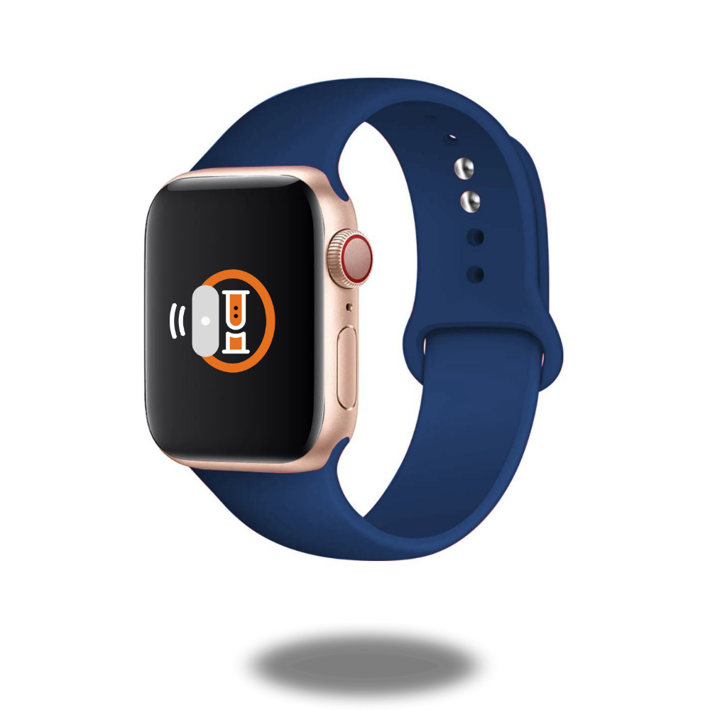 Classic Silicone Sports Bands for Apple Watch & Fitbit - Durable, Sweatproof & Comfortable Workout Wristbands for Running, Gym & Outdoor Activities