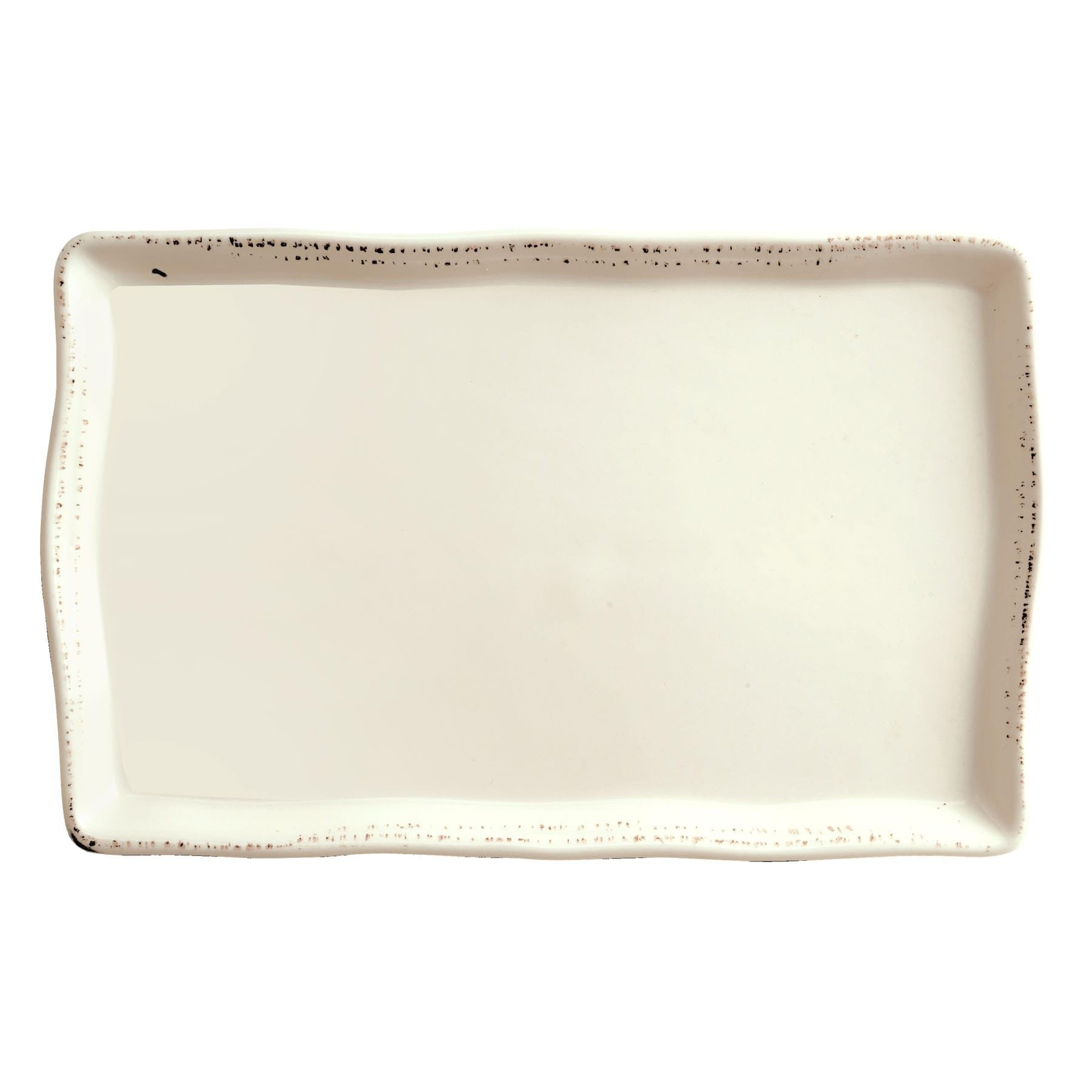 Farmhouse Cream White 7 x 11 Serving Tray - Set of 12 - Perfect for Rustic Decor, Kitchen Organization & Party Serving