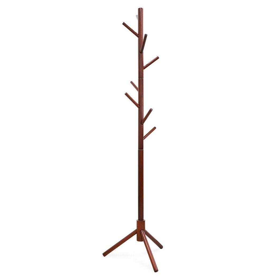 Solid Wood Coat Rack with Hooks - Wall Mounted Entryway Organizer for Jackets, Hats, Umbrellas & Accessories - Perfect for Hallway, Bedroom or Mudroom Storage
