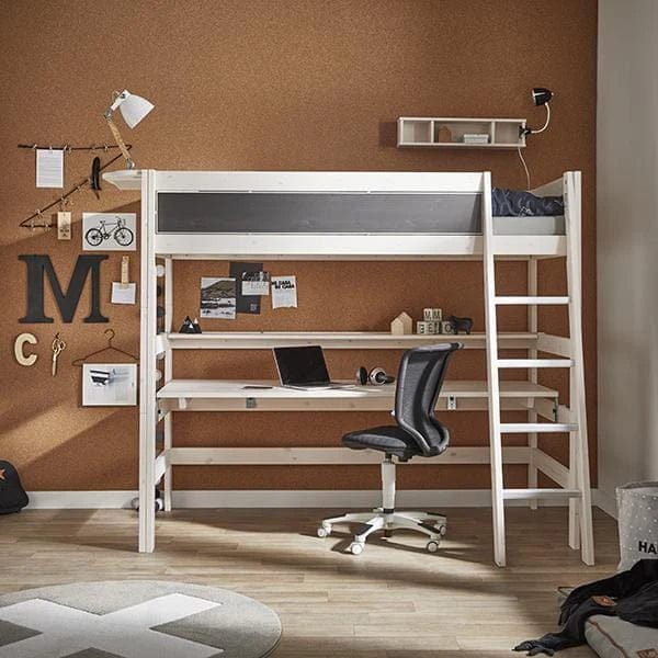 High Sleeper Bed Desk Top 177cm - Sturdy Study & Workstation for Kids & Teens - Perfect for Dorm Rooms & Small Spaces