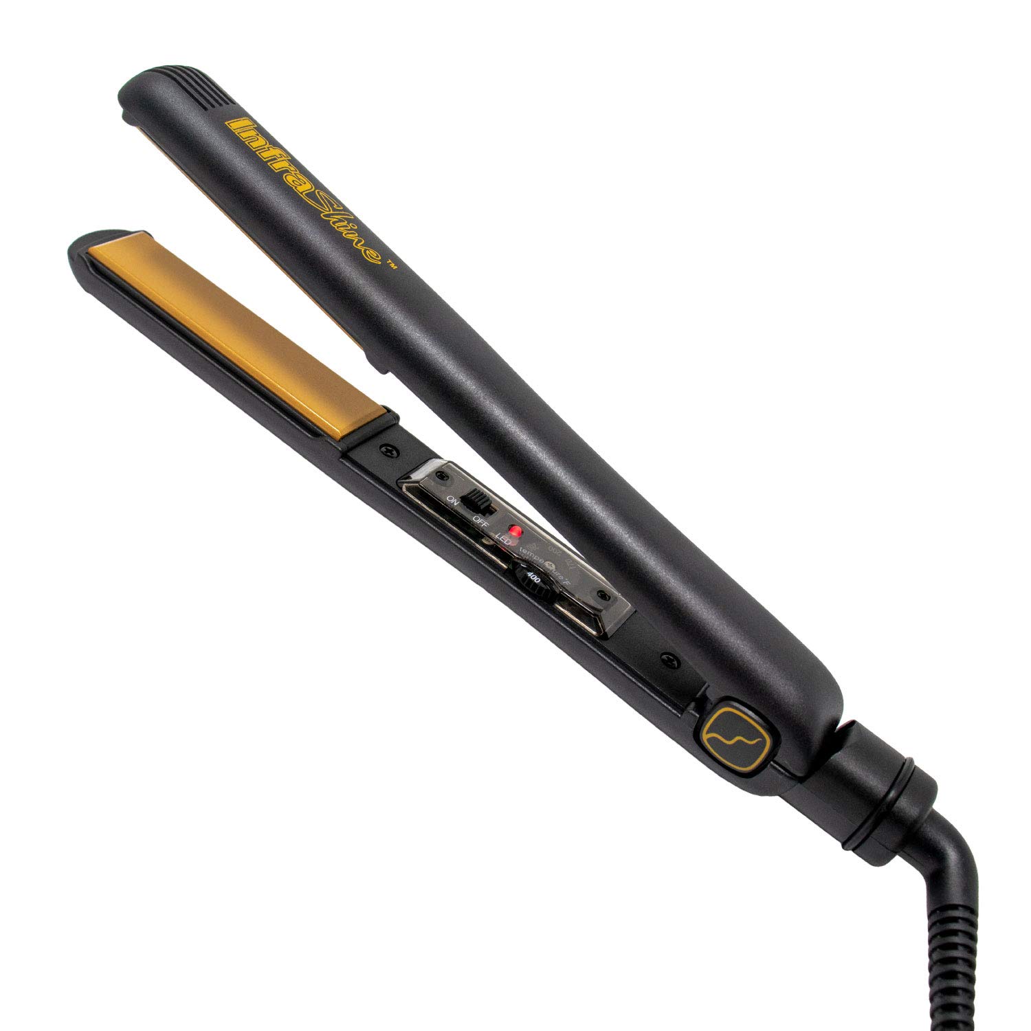 Original Medium Flat Iron 1 Inch - Black Ceramic Floating Plates for Smooth Shiny Frizz-Free Hair - Professional Hair Straightener for Home & Salon Use - 1 Year Warranty - Made in Korea - Perfect for Styling, Straightening & Smoothing Hair Daily