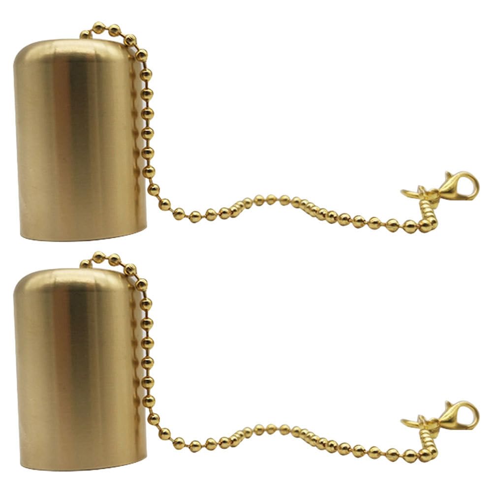 2Pcs Vintage Brass Candle Snuffer with Chain - Small Candle Extinguisher for Oil Lamps, Tiki Torches & Alcohol Lamps | Perfect for Home Decor, Romantic Dinners & Outdoor Parties