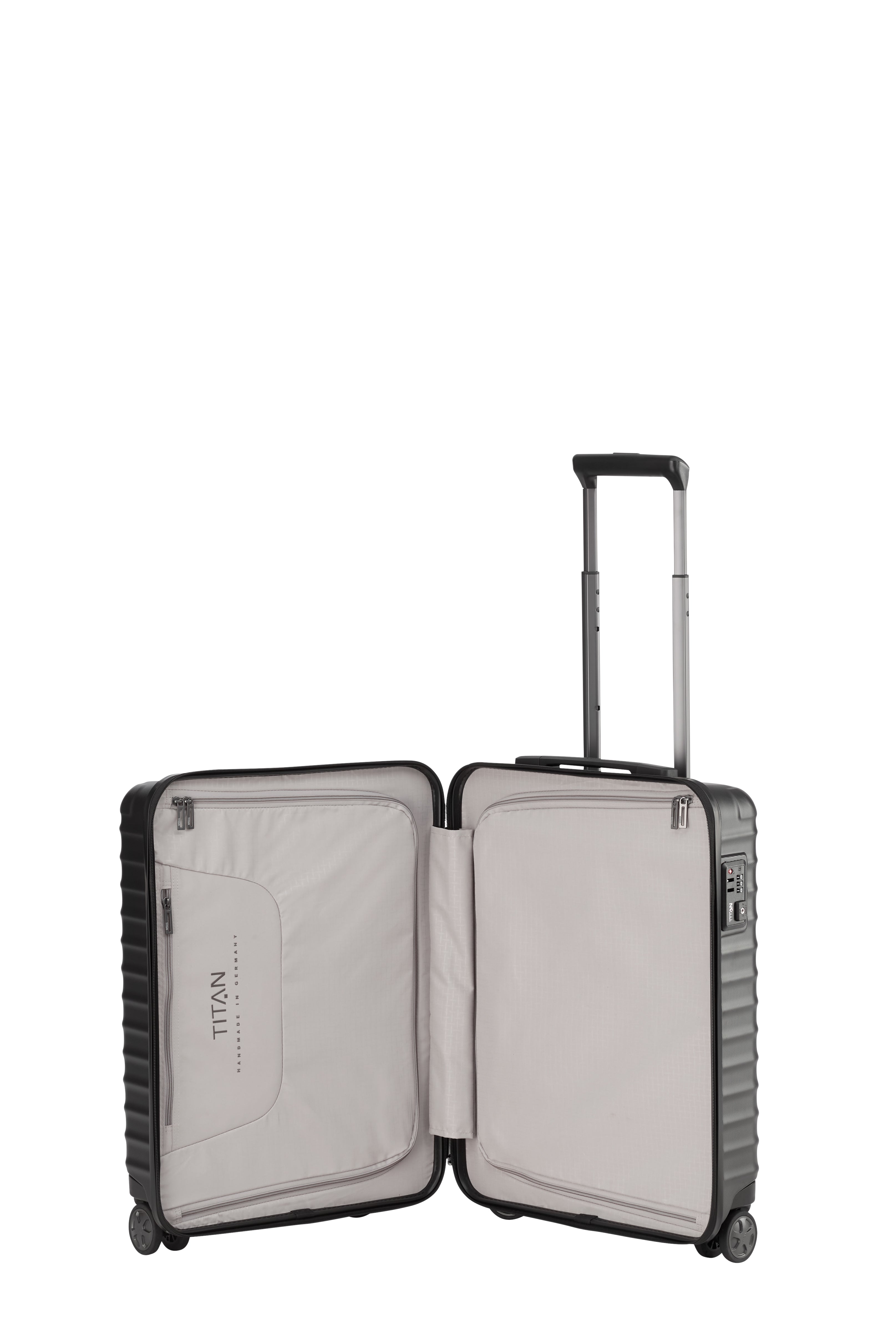 Titan LITRON Trolley S Carry On Luggage - Lightweight Expandable Suitcase with 360° Spinner Wheels for Business Travel & Weekend Getaways | Perfect Airplane Cabin Bag & Carry-On Luggage for Men & Women