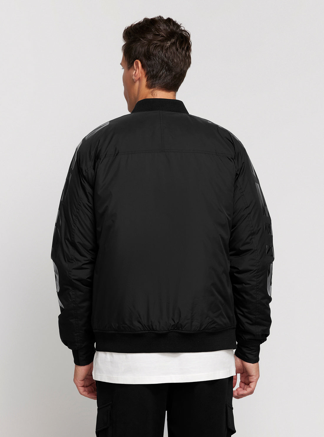 Black Baloo Active Bomber Jacket for Men - Lightweight Water-Resistant Windbreaker with Zippered Pockets - Perfect for Outdoor Sports, Travel & Casual Wear