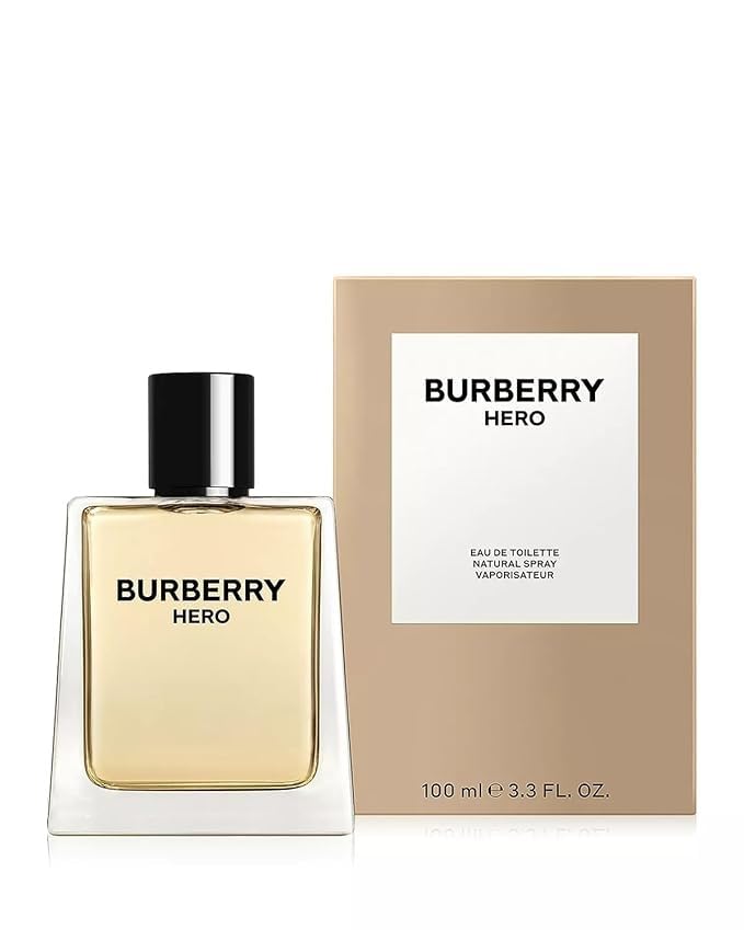 Burberry Hero Cologne for Men - 3.3 oz Eau de Toilette Spray | Fresh Woody Scent | Day & Night Wear | Gift for Him | Office & Date Night Fragrance
