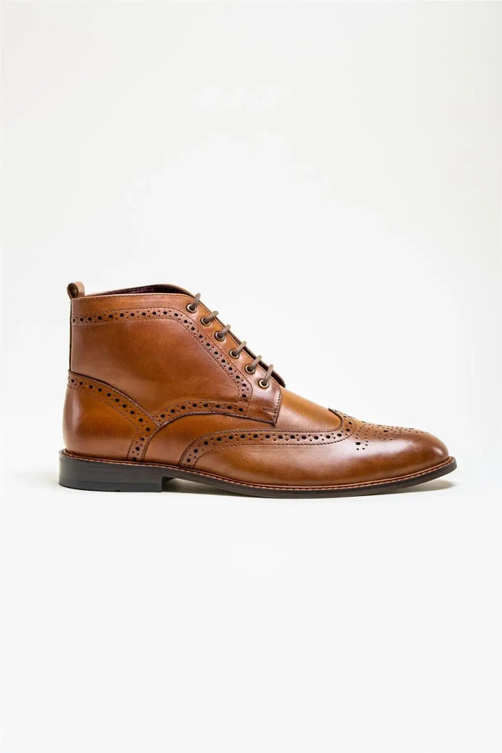 Cavani Holmes Tan Men's Leather Boots - Premium Genuine Leather Ankle Boots for Men, Comfortable & Stylish - Perfect for Casual Wear, Outdoor Activities & Work