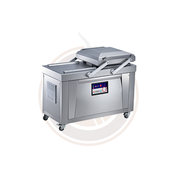 Omcan 43632 Commercial Double Chamber Vacuum Sealer - Professional Food Packaging Machine for Meat, Cheese & Produce - Ideal for Restaurants, Grocery Stores & Home Use