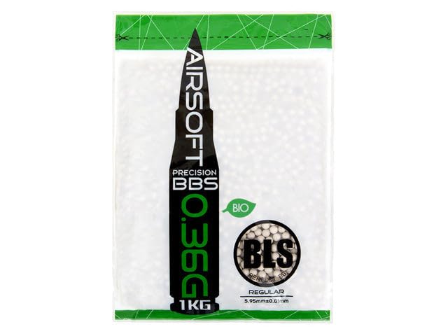 Clover Airsoft BLS Precision 6mm BBs - 5000 Rounds High Performance Airsoft Ammo for Target Shooting & Outdoor Games