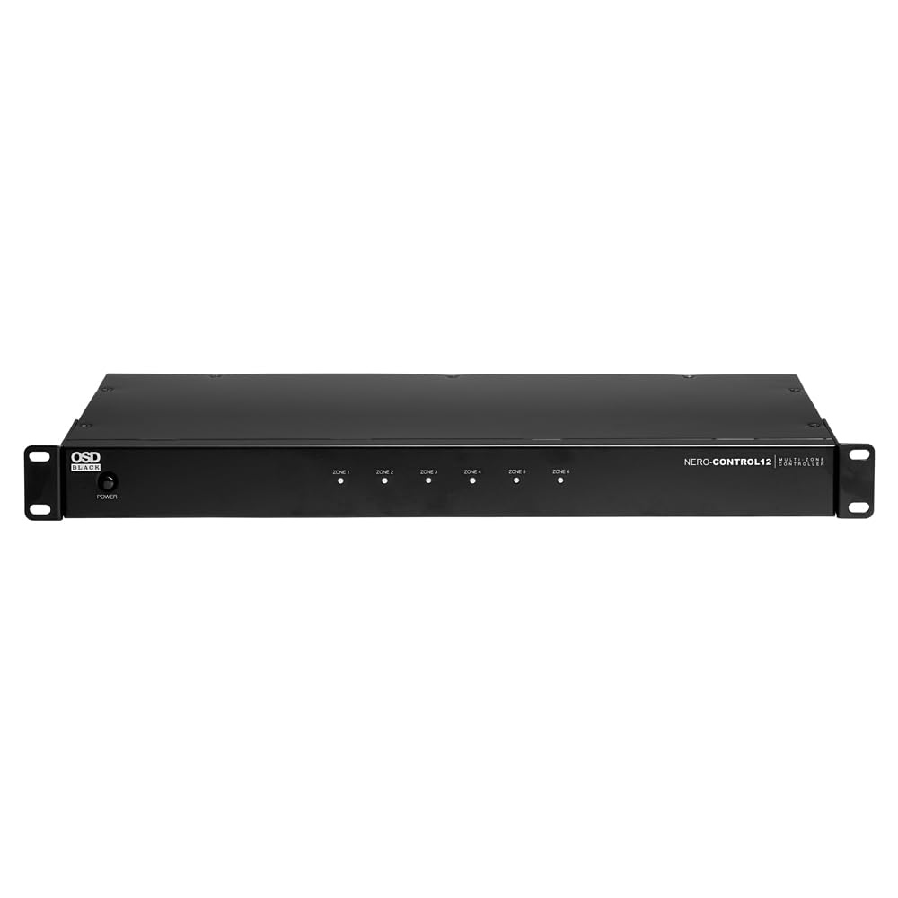 OSD Nero Control12 6-Zone Audio Matrix Controller - Multi-Room Smart Home System with iOS & Android App | Perfect for Whole House Music & Home Theater Setup
