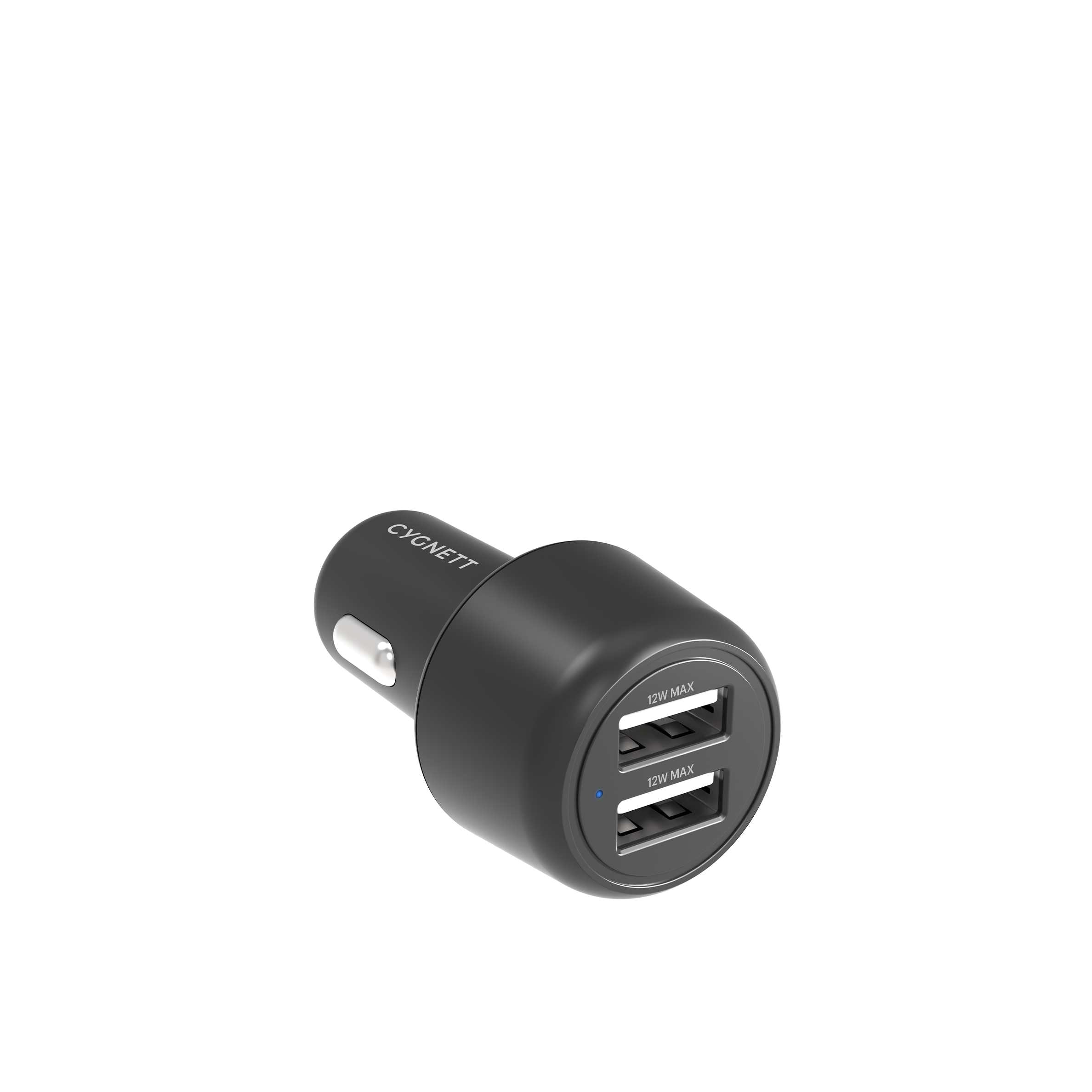 12W Dual Port USB Car Charger - Fast Charging for iPhone, Android & More - Perfect for Road Trips & Commuting