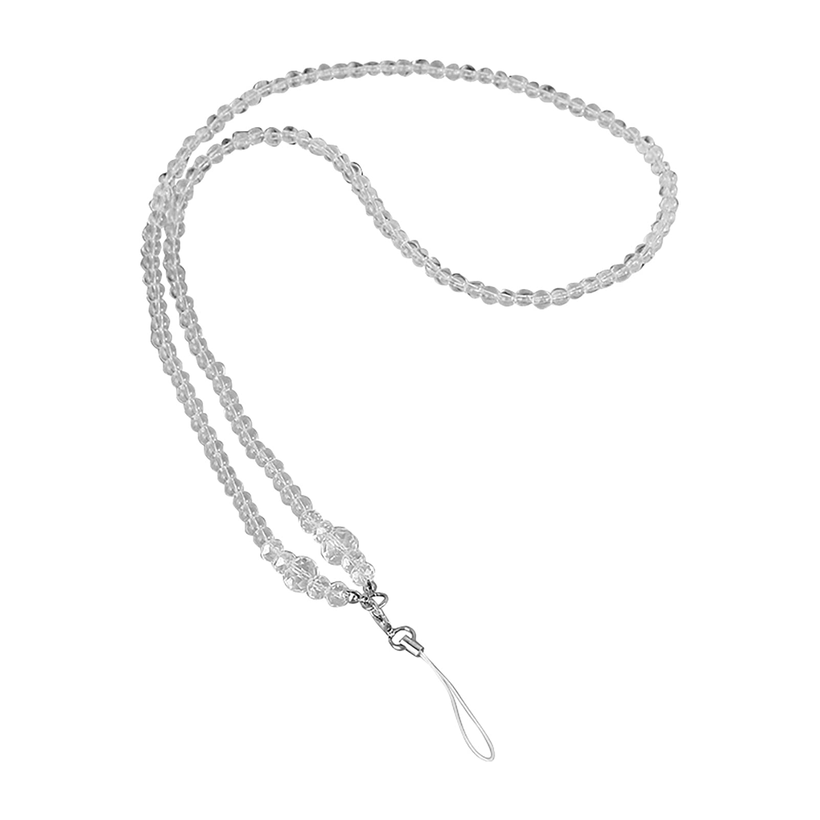 CactusAngui Phone Lanyard - Lightweight, Washable, Skin-Friendly, Non-Fading Phone Strap (White) - Perfect for Work, Travel, and Outdoor Activities
