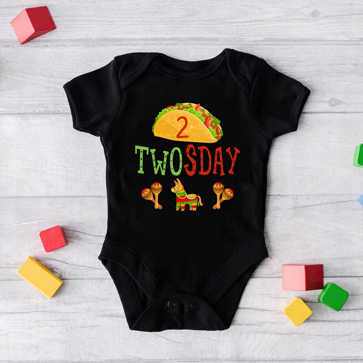 Girls 2nd Birthday Taco Themed Shirt - Cute Taco Twosday Outfit for Toddler Birthday Party | Perfect for Taco Themed Celebrations, Photo Shoots & Special Occasions