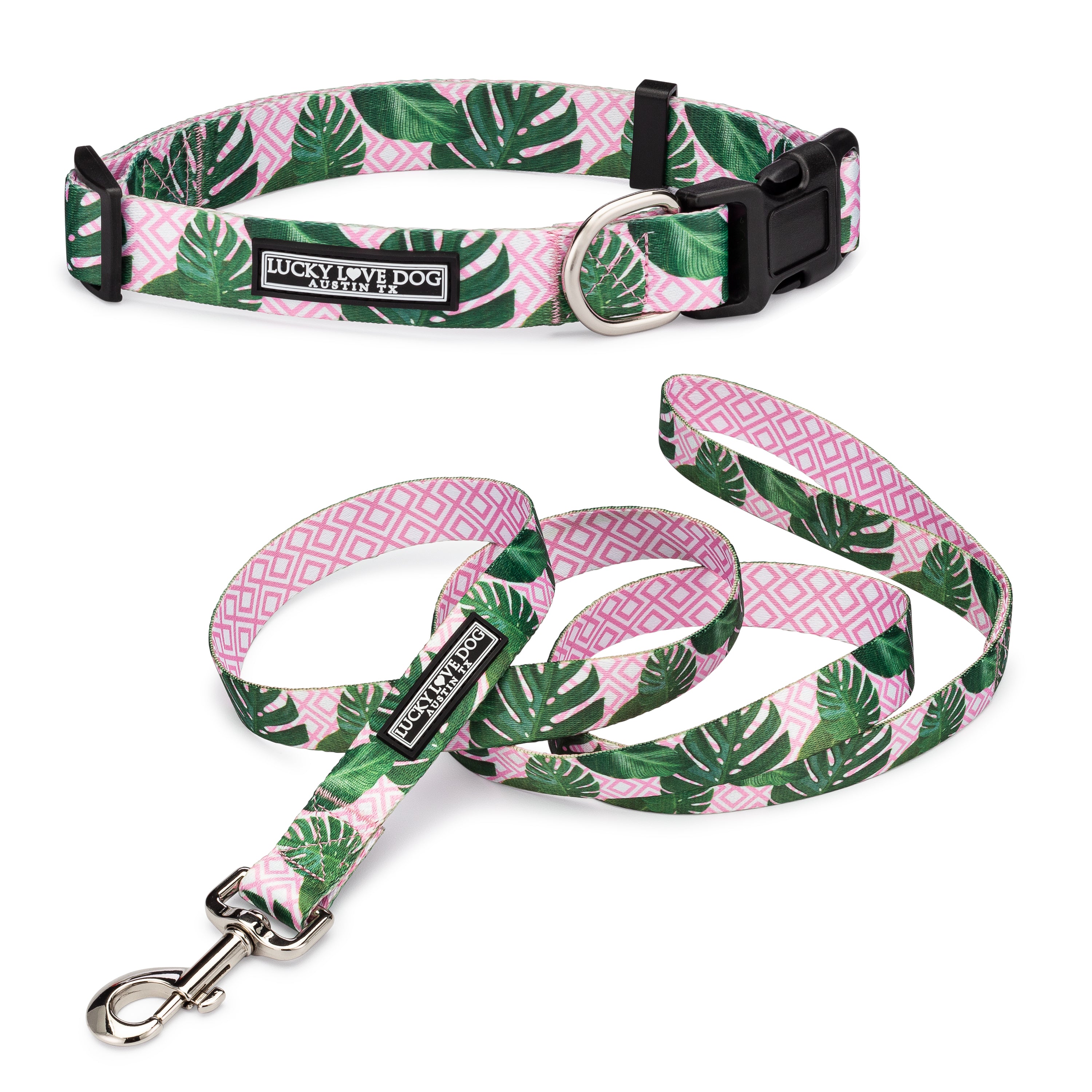 Premium Laguna Pink Dog Collar - Soft Nylon Adjustable Pet Collar for Small Medium Dogs - Perfect for Daily Walks, Training & Fashion Accessories