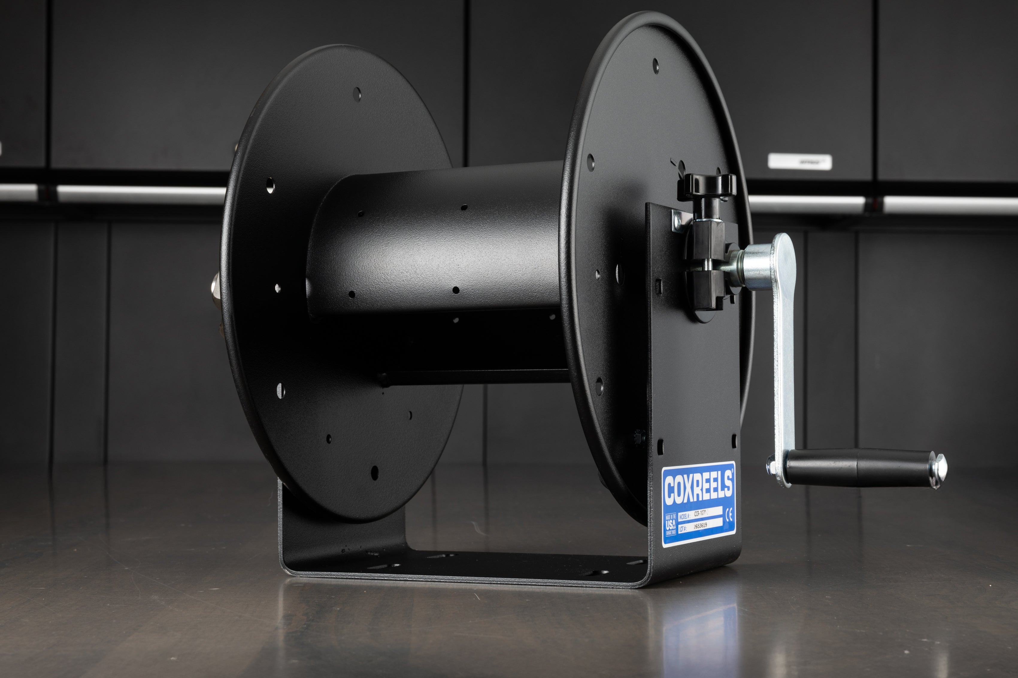 Heavy Duty Hand Crank Hose Reel - 150ft Capacity, Wall Mountable Water Hose Storage for Garden, Yard & Workshop - Durable Outdoor Watering Solution