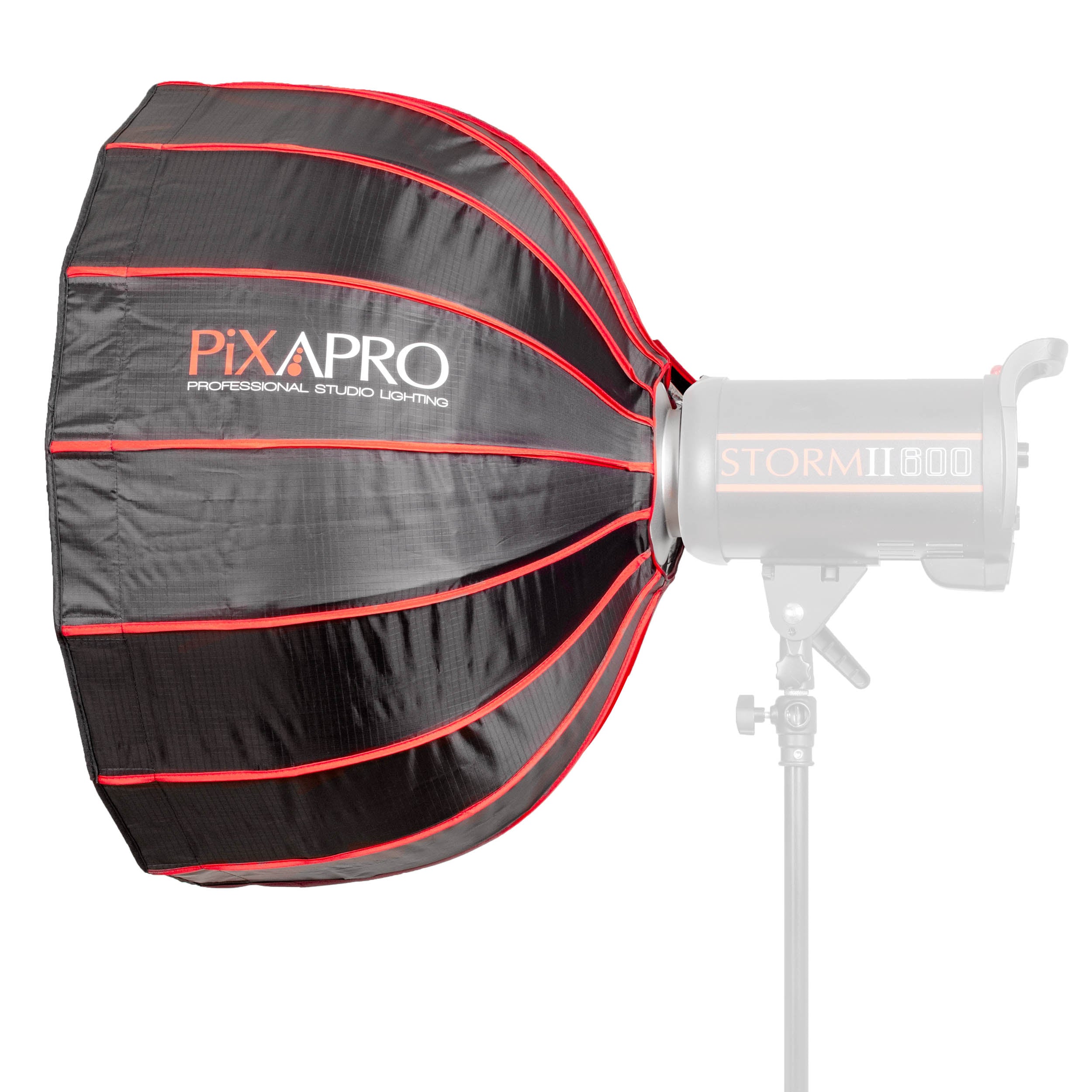 65cm Large Parabolic Softbox for Photography - Easy Open Design, Professional Studio Lighting for Portraits, Product Shoots & YouTube Videos