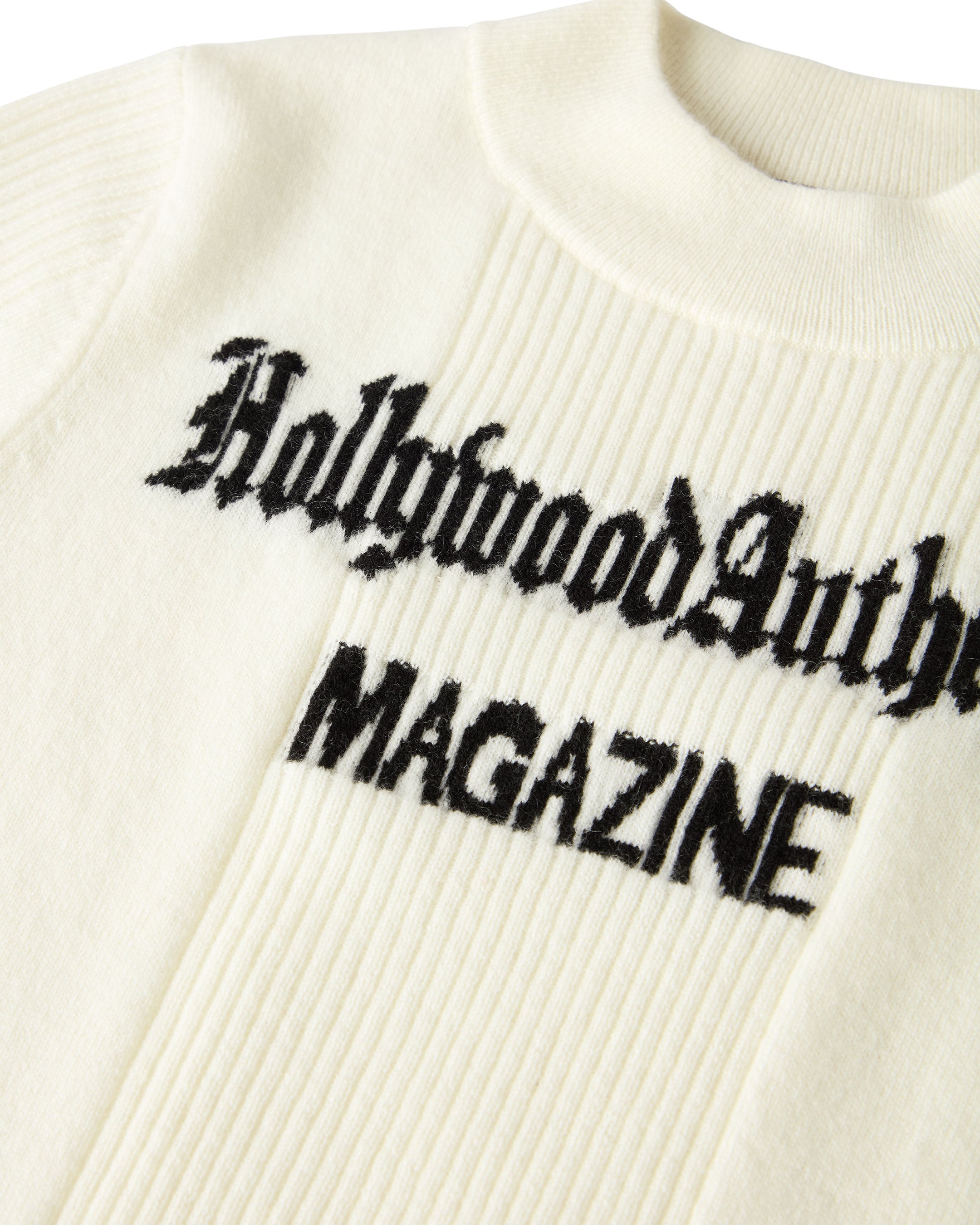 Hollywood Authentic The Magazine T-Shirt - New Ivory White Vintage Style Tee for Casual Wear & Street Fashion