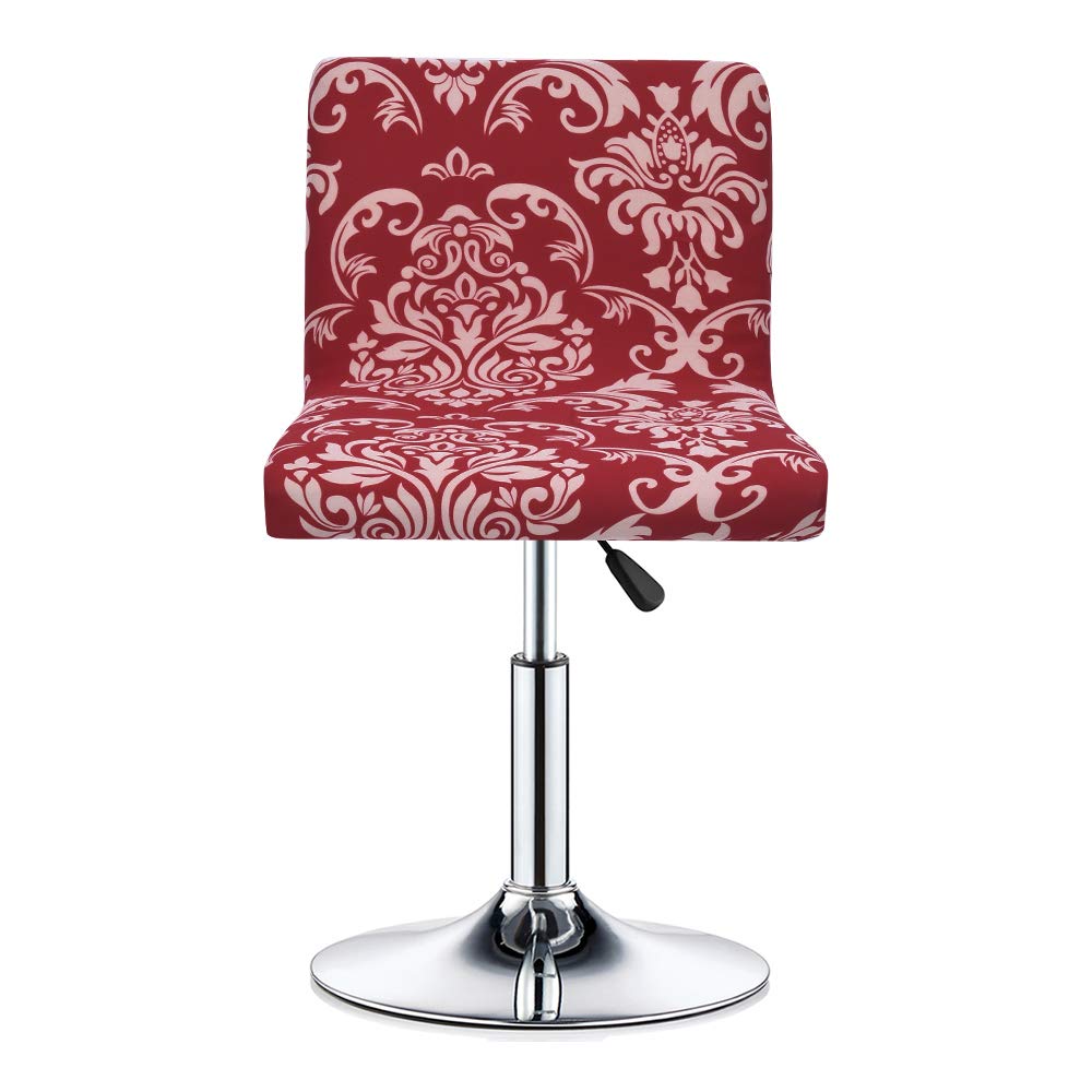 Stretch Slipcover Chair Protectors for Short Back Chairs & Bar Stools - 24 Pack - Elastic Furniture Covers for Dining Room, Kitchen, Office & Outdoor Use