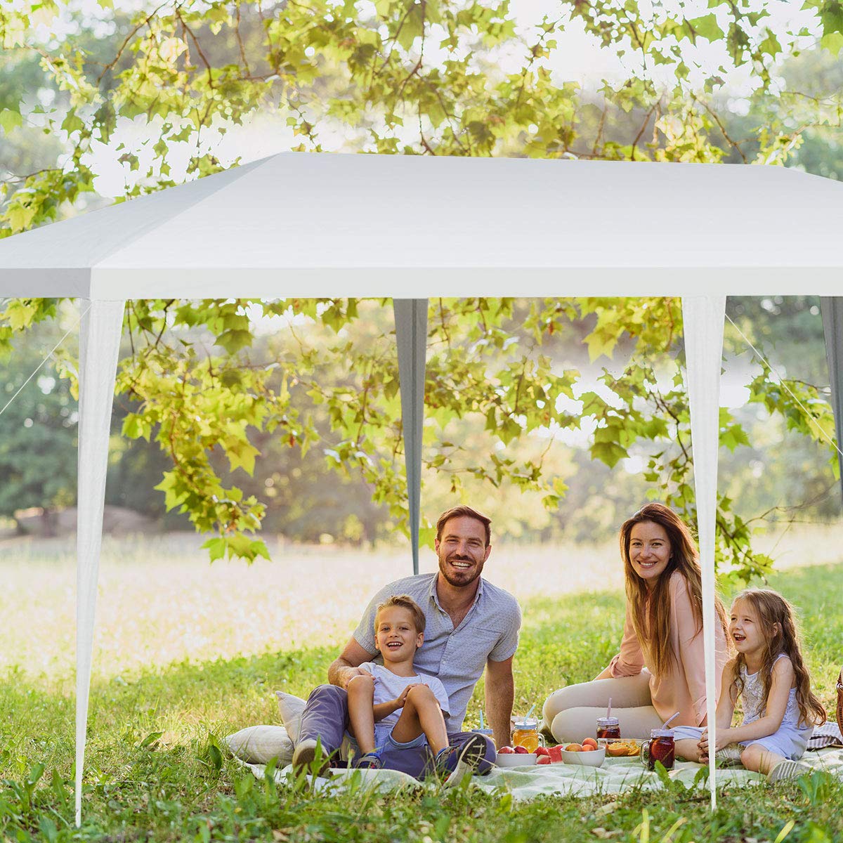 ARLIME Outdoor Awning Tent - Large Gazebo Canopy with Sturdy Steel Frame, Easy Setup Sun Shade Shelter for Patio, Backyard, Camping & Commercial Use | Lightweight & Portable Rain Protection for Parties, Picnics, Beach & Events