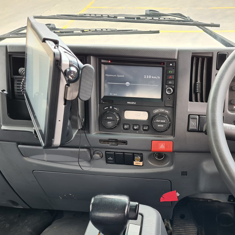 Isuzu Truck F Series (2014+) InDash Mount - Heavy Duty Industrial Grade Dashboard Mount for GPS & Phone - Perfect for Fleet Management & Delivery Services