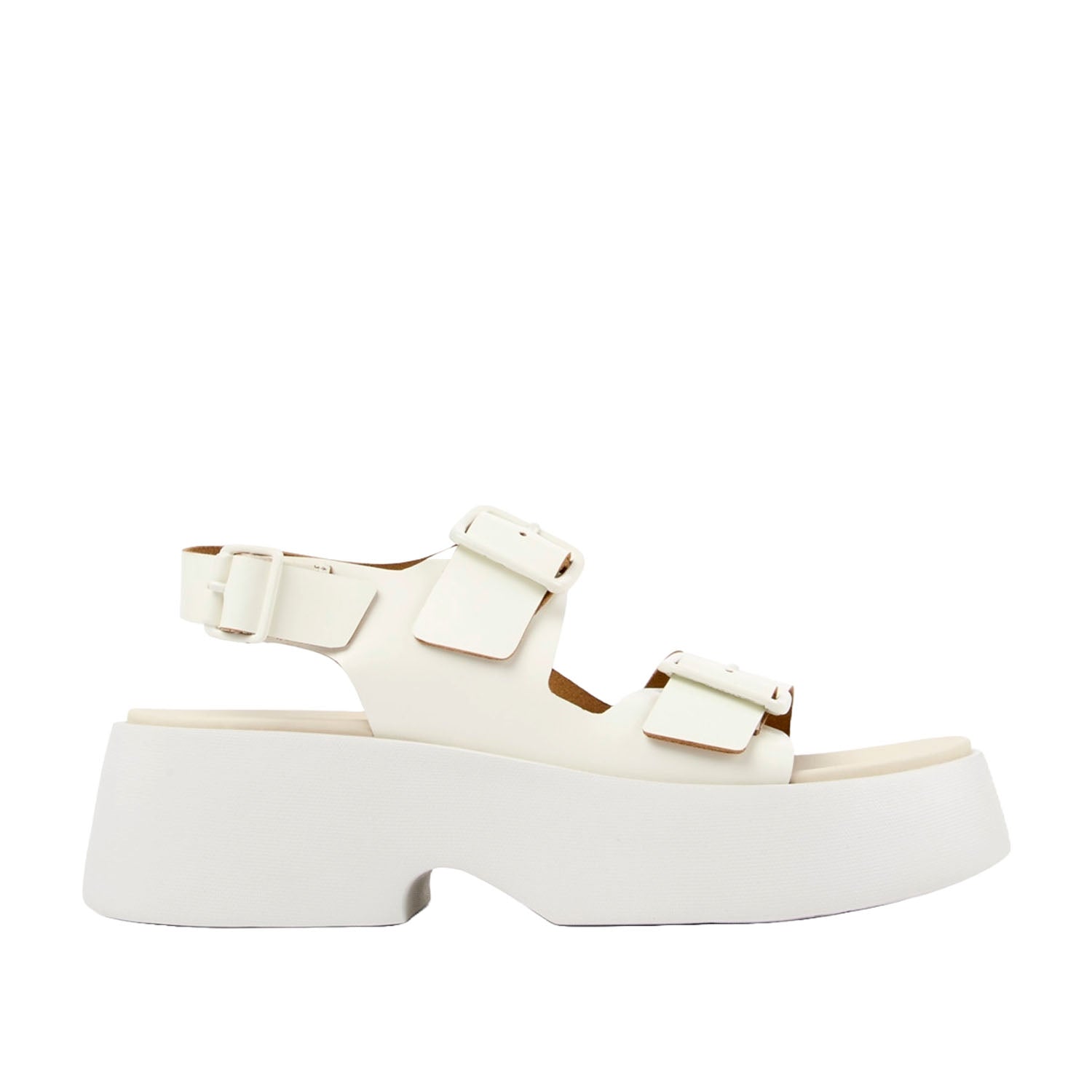Camper Women's Tasha White Leather Sneakers - Comfortable Casual Walking Shoes for Travel, Work & Everyday Wear