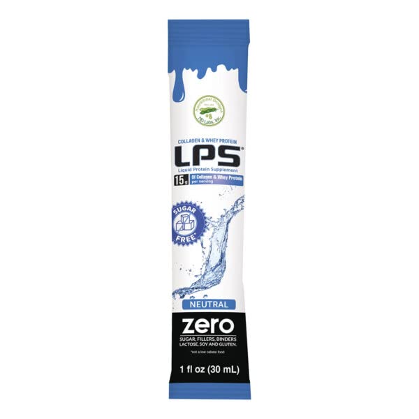 Hydrolyzed Collagen & Whey Liquid Protein Supplement - 1oz Single Serve Packets (100 Count) - 15g Protein, 100 Calories, Sugar Free - by Being Well Essentials - Perfect for Post-Workout Recovery & Healthy Skin Support