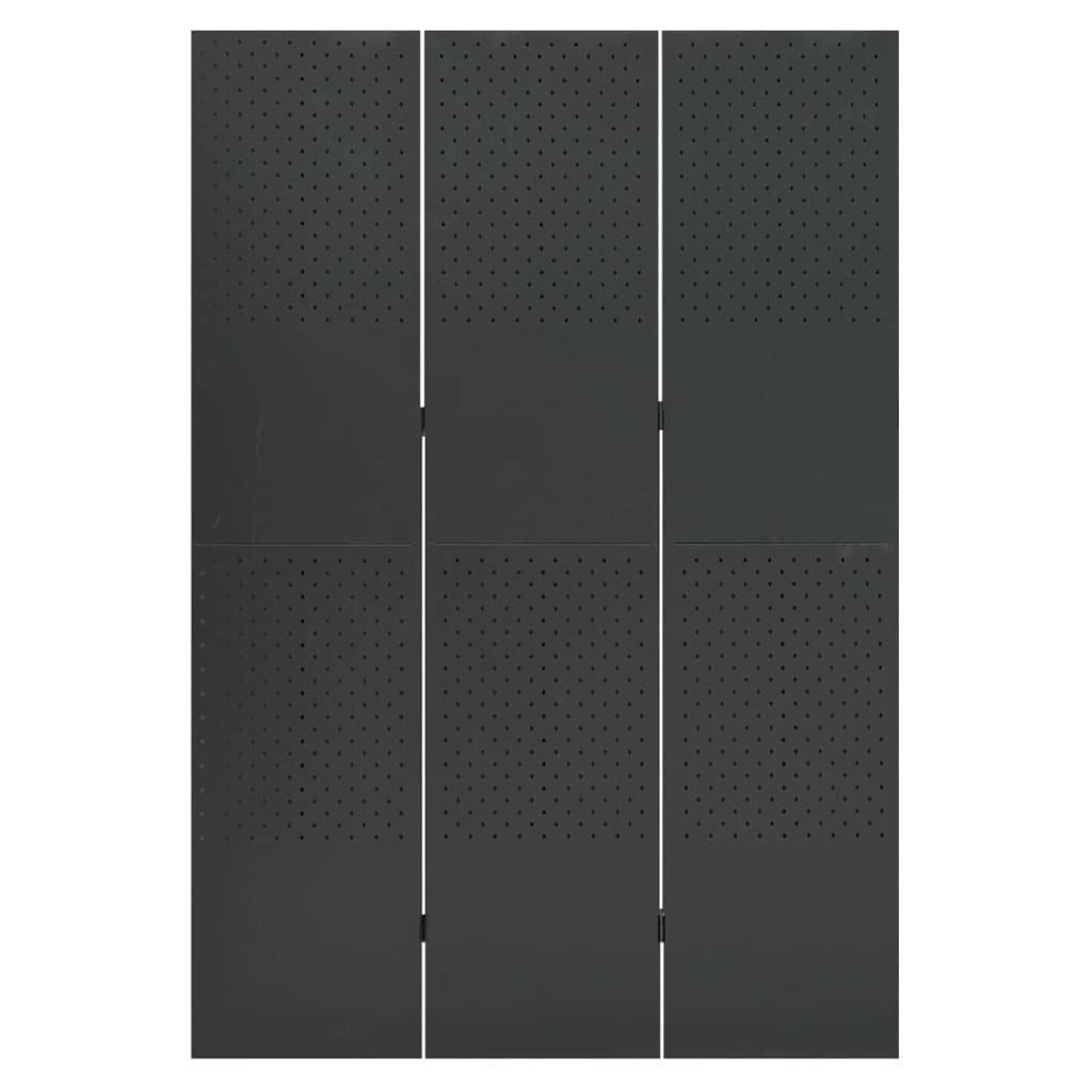 3-Panel Folding Room Divider Privacy Screen - 47.2