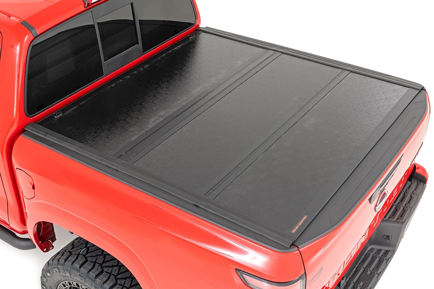 2005-2022 Nissan Frontier Hard Tri-Fold Tonneau Cover | 5ft Bed Truck Accessory | Durable Cargo Protection for Camping & Outdoor Adventures