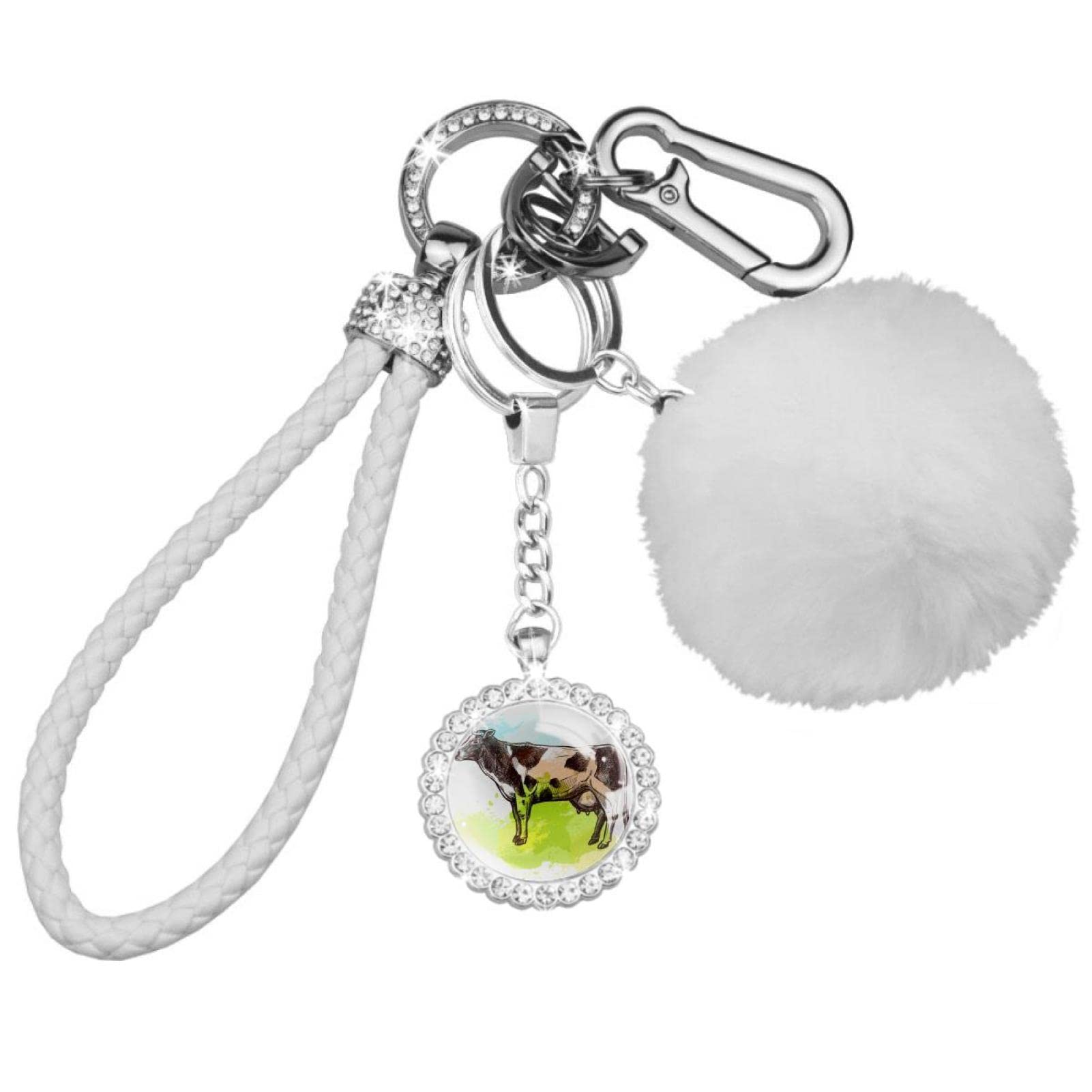 Colorful Toucan Keychain with Plants Design - Durable Car Key Organizer for Men & Women - Perfect for Travel, Gifts, and Everyday Use