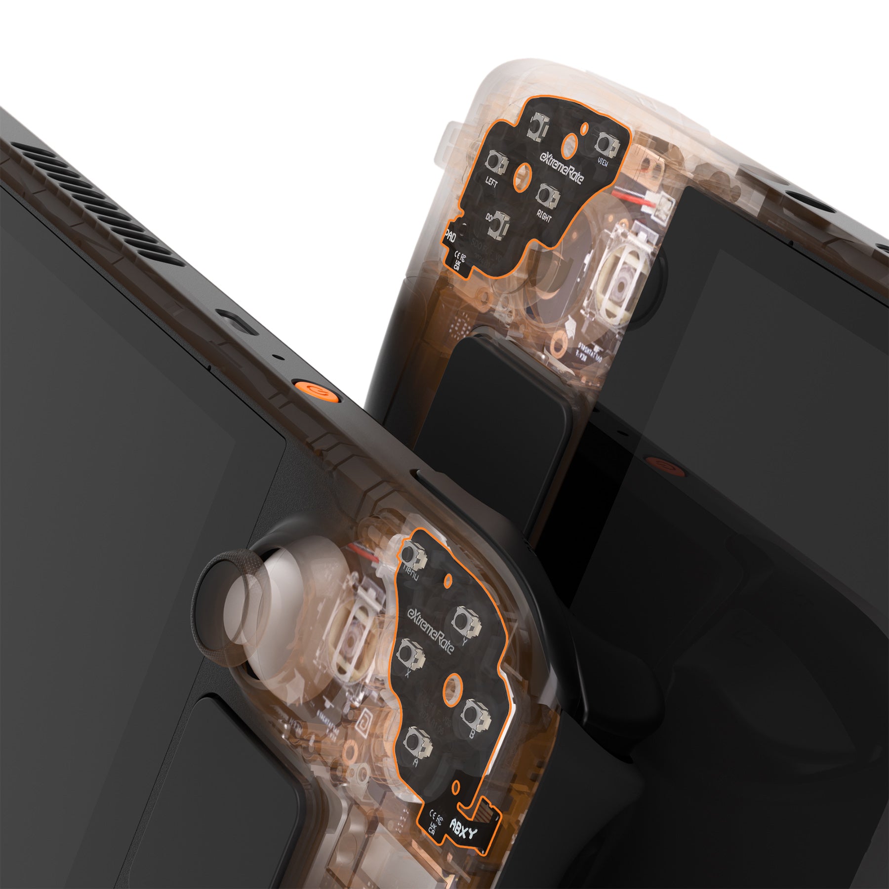 eXtremeRate Face Clicky Kit for Steam Deck OLED - Replacement Buttons & Triggers for Enhanced Gaming Performance | Perfect for Steam Deck OLED Handheld Console Upgrades | Ideal for Competitive Gaming & Long Play Sessions