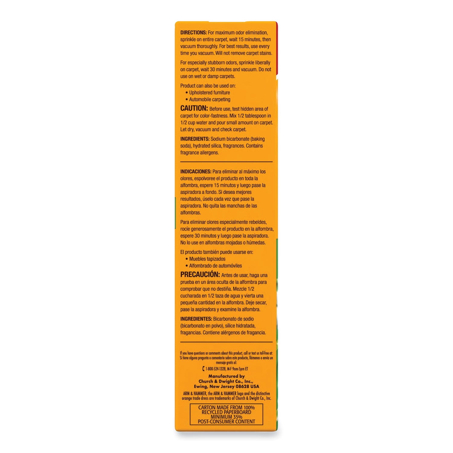 Arm & Hammer™ Deodorizing Carpet Cleaning Powder – Fresh Scent, 30 oz Box (6-Pack) | Eliminates Odors & Refreshes Carpets for Homes, Offices & Pet Areas