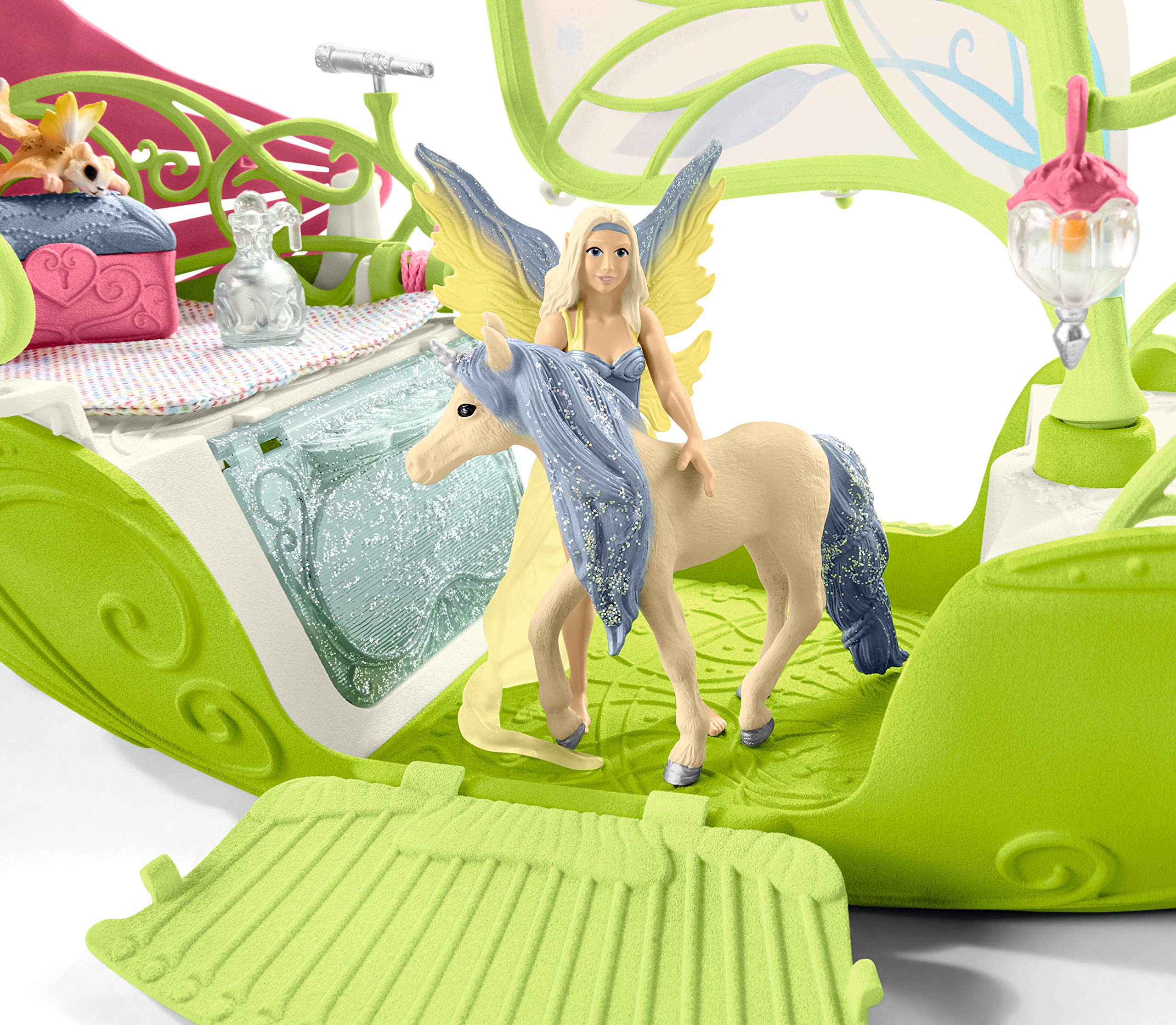 Schleich Bayala 19-Piece Fairy Playset with Sera's Magical Flower Boat - Fantasy Toy for Kids Ages 5-12 - Perfect for Imaginative Play & Storytelling Adventures