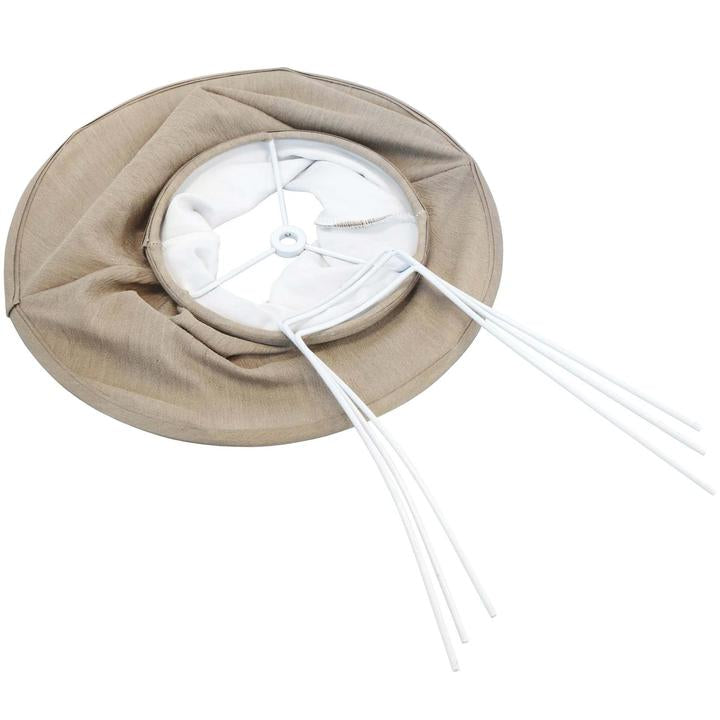 Premium Round Bell Lamp Shades Set of 2 - 5.9x11.8x9.1 Inches, Spider Fitting for Ceiling Lights - Perfect for Living Room, Bedroom & Dining Room Lighting Decor