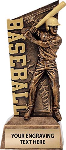 Dynamic 3D Baseball Trophy - 6.5